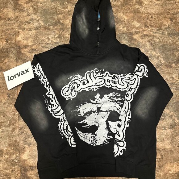 hellstar パーカー ブラック L Hellstar Star Black Hoodie – The Gallery Online